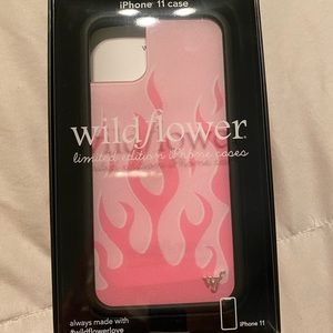 Wildflower Pink Flames iPhone 11 Case